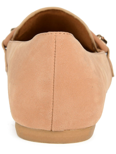 JOURNEE COLLECTION Womens Beige Bow Accent Cushioned Muriel Pointed Toe Slip On Loafers Shoes 8.5