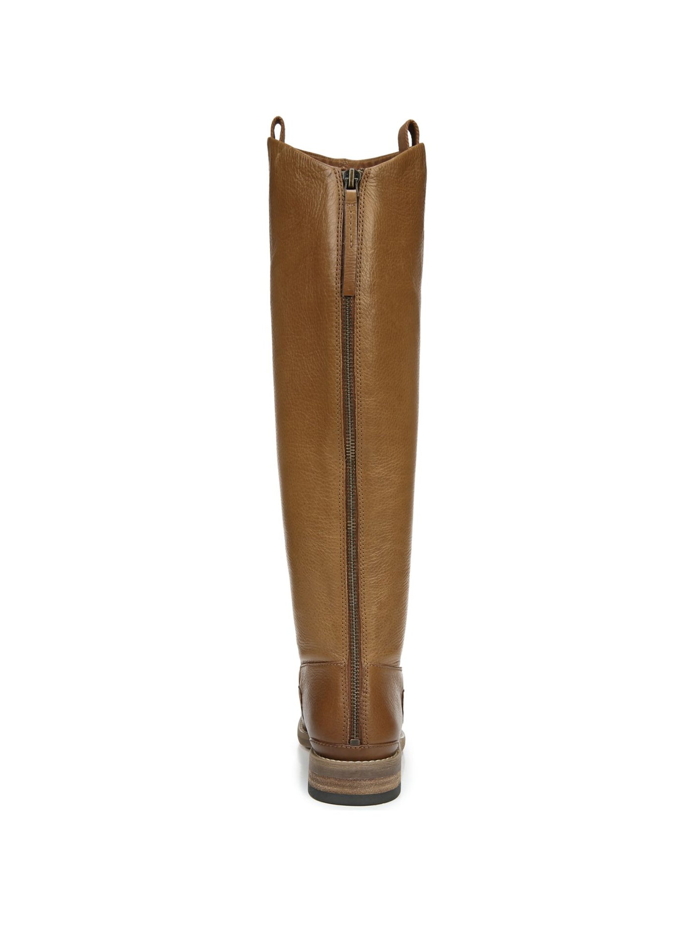 FRANCO SARTO Womens Brown Cushioned Meyer Almond Toe Zip-Up Leather Riding Boot 5.5