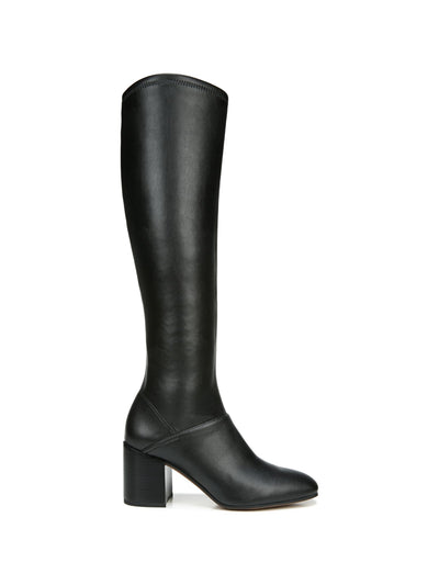 FRANCO SARTO Womens Black Comfort Tribute Block Heel Zip-Up Boots 6 M