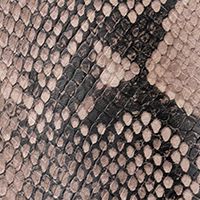 SUN STONE Womens Beige Animal Print Pointed Toe Block Heel Zip-Up Booties M