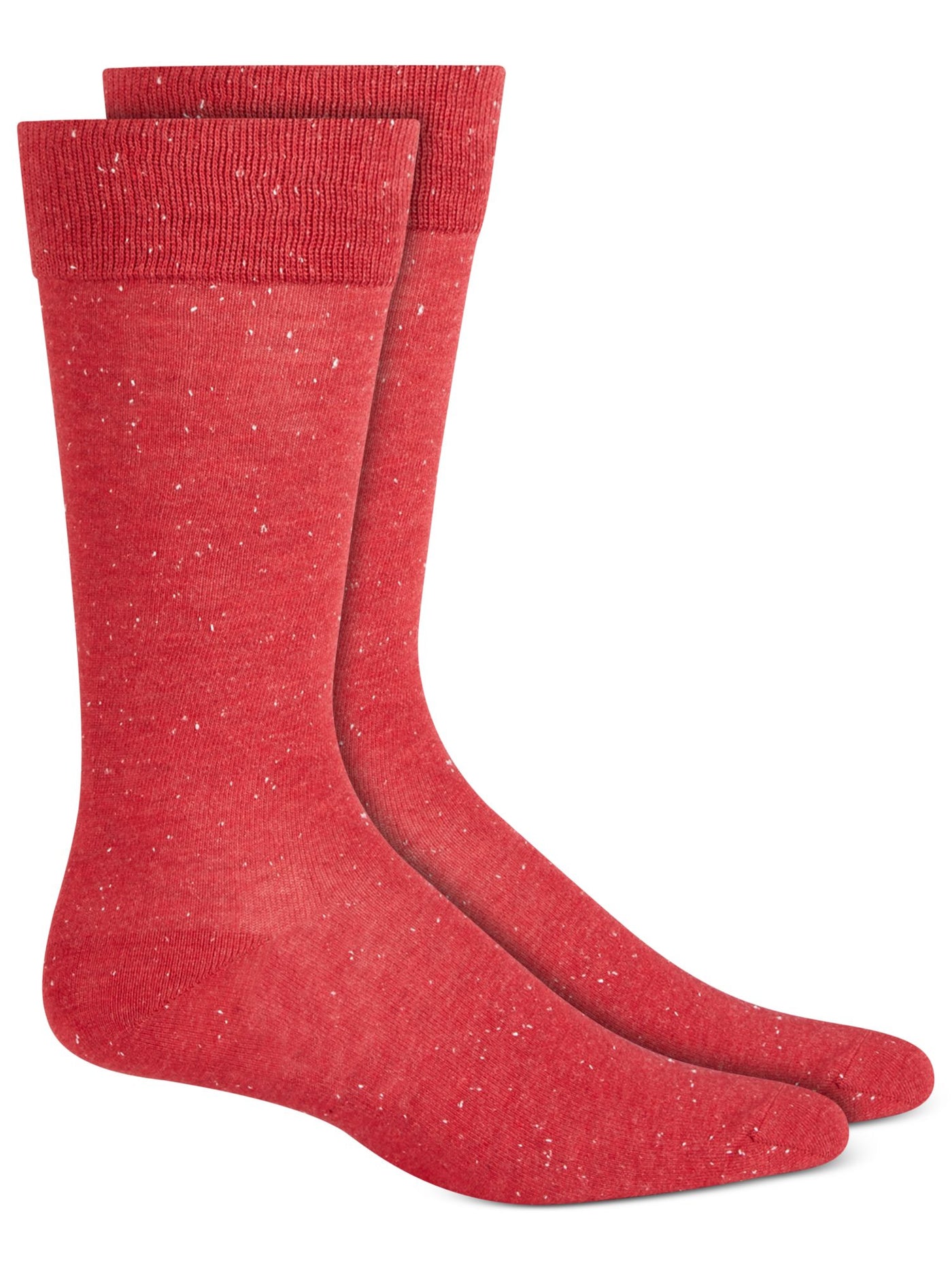 ALFANI Mens Red Speckle Dress Crew Socks 7-12