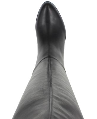 ESPRIT Womens Black Cushioned Slip Resistant Treasure Almond Toe Block Heel Zip-Up Heeled Boots 7 M