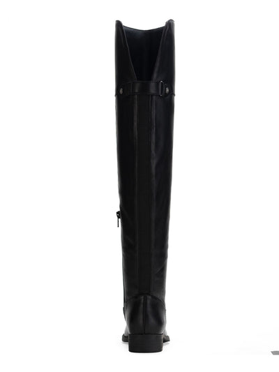 SUN STONE Womens Black Cushioned Gore Zipper Accent Slip Resistant Allicce Round Toe Dress Boots Shoes 8.5 M WC