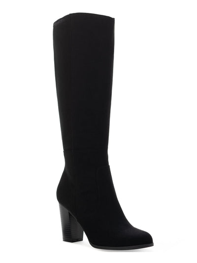 STYLE & COMPANY Womens Black Padded Cushioned Addyy Round Toe Block Heel Zip-Up Dress Boots Shoes 8 M WC