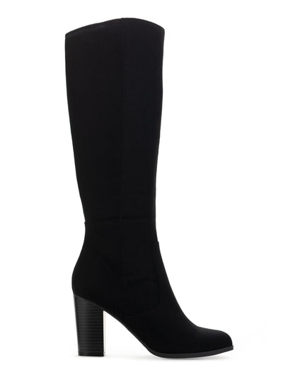 STYLE & COMPANY Womens Black Padded Cushioned Addyy Round Toe Block Heel Zip-Up Dress Boots Shoes 8 M WC