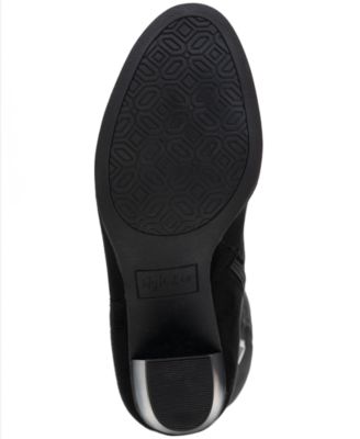STYLE & COMPANY Womens Black Padded Cushioned Addyy Round Toe Block Heel Zip-Up Dress Boots Shoes M