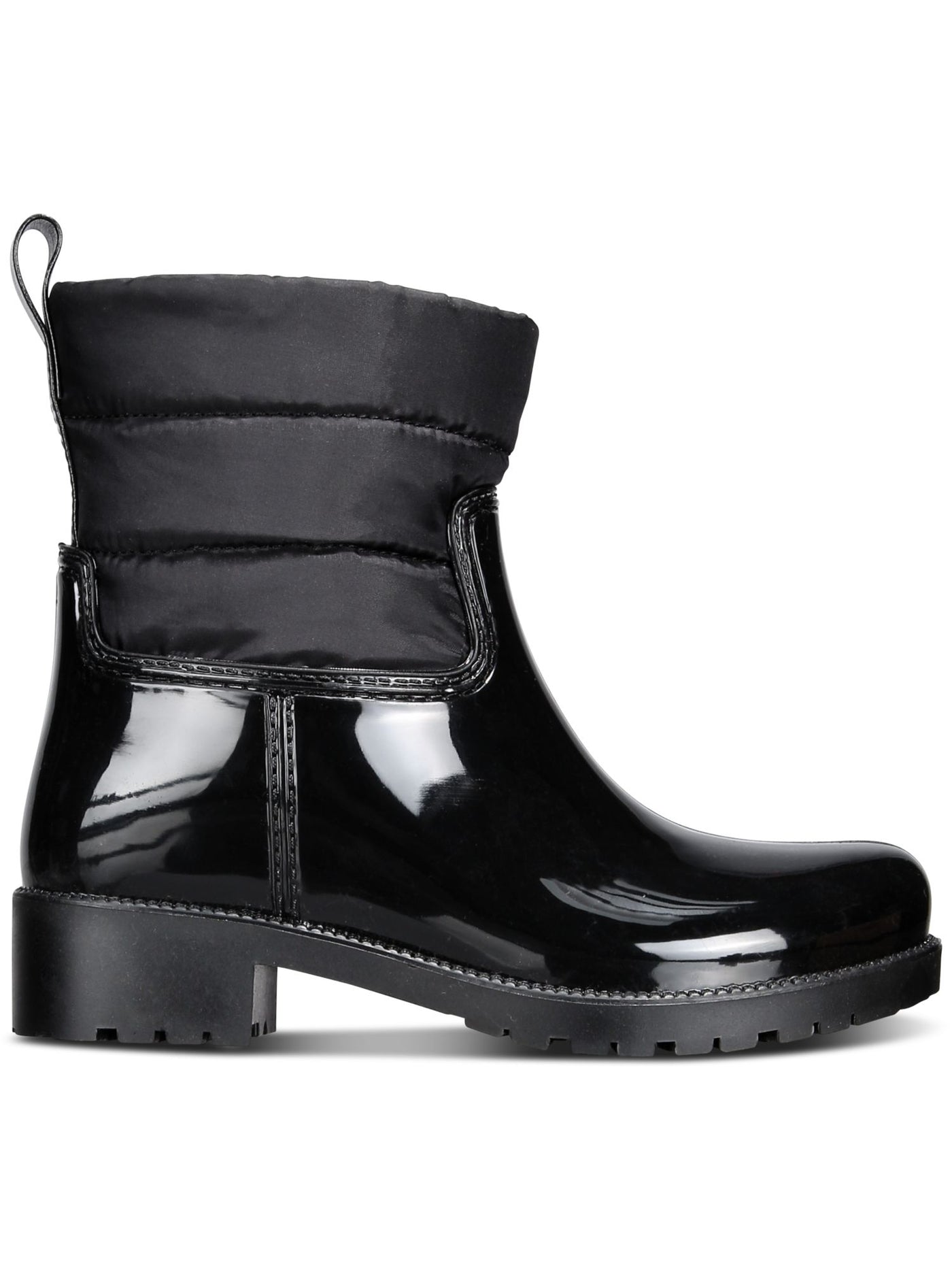 CHARTER CLUB Womens Black Water Resistant Trudyy Round Toe Block Heel Rain Boots 6 M