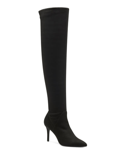 JESSICA SIMPSON Womens Almond Black Cushioned Abrine Pointed Toe Stiletto Zip-Up Dress Boots 5 M