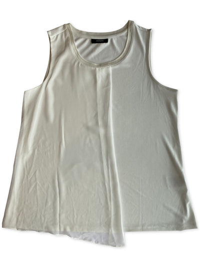 ALFANI Womens Sleeveless Ribbed At Neckline Scoop Neck Top
