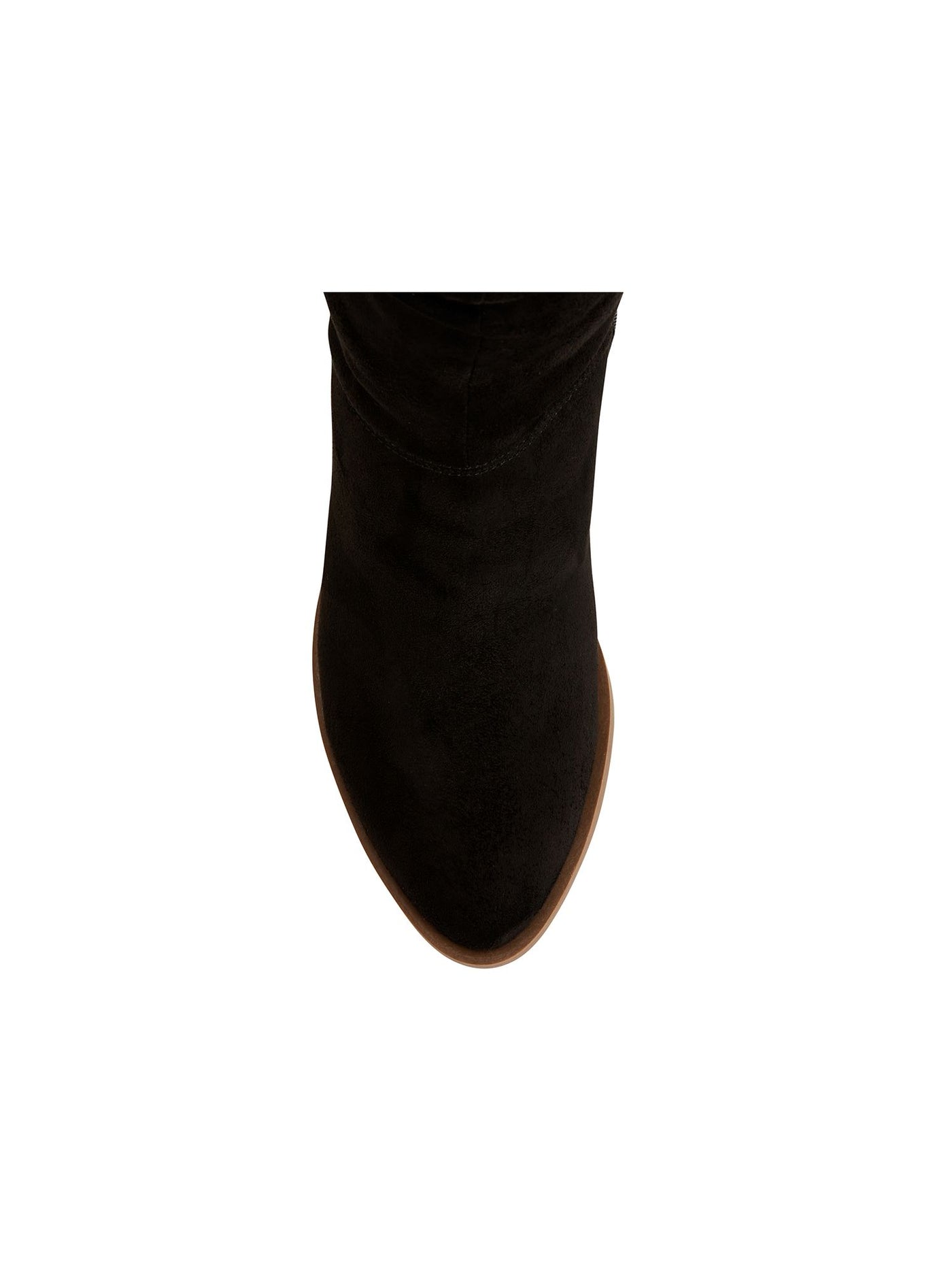 STYLE & COMPANY Womens Black Almond Toe Stacked Heel Zip-Up Dress Boots 11