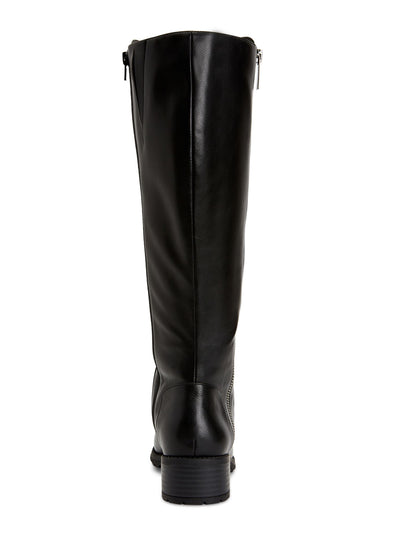 STYLE & COMPANY Womens Black Round Toe Zip-Up Boots Shoes 5.5