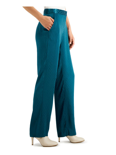 ALFANI Womens Pocketed Party Straight leg Pants