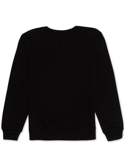 HYBRID APPAREL Womens Black Graphic Holiday Sweatshirt Juniors M