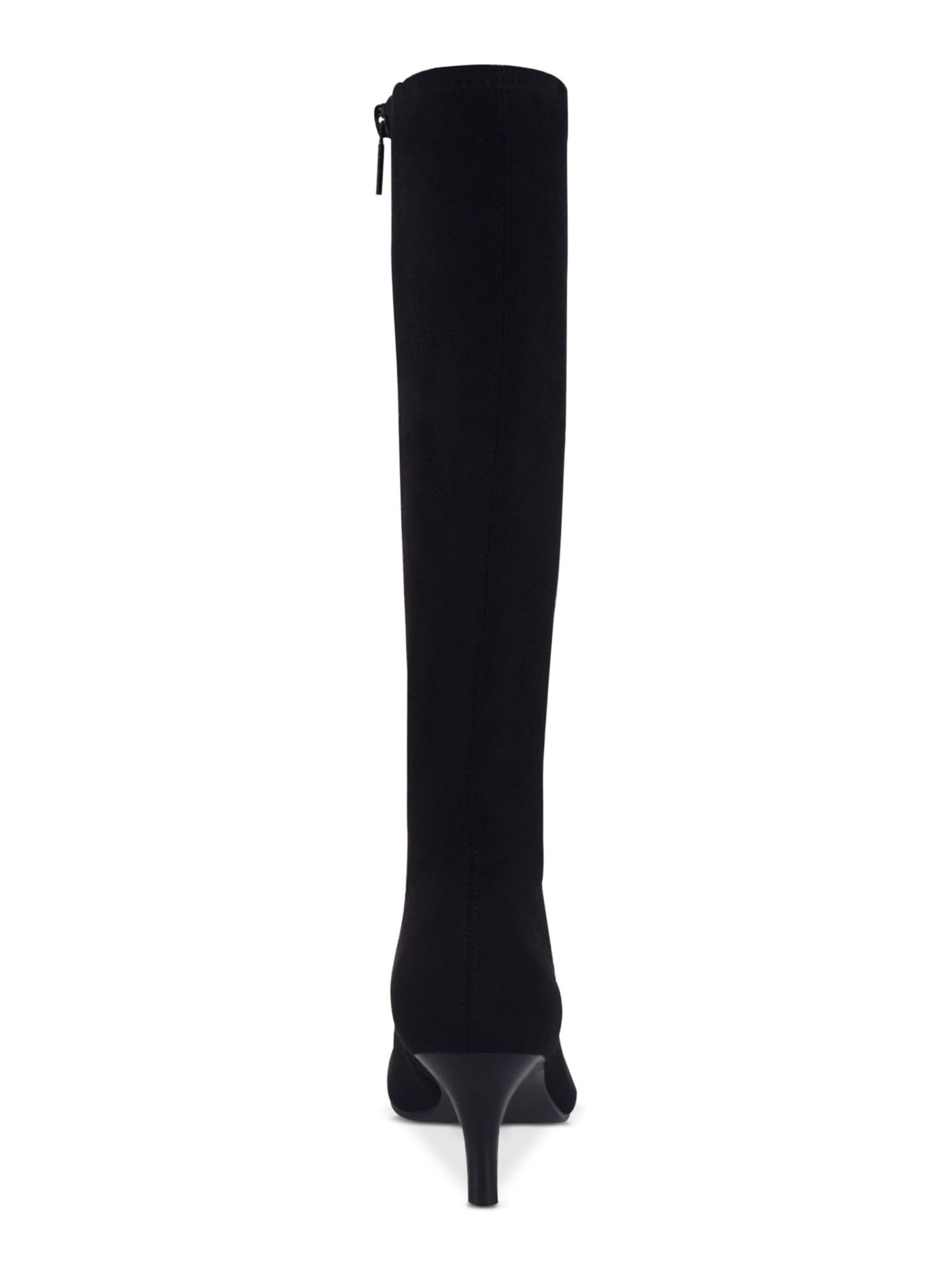 IMPO Womens Black Textured Memory Foam Comfort Non-Slip Namora Square Toe Kitten Heel Zip-Up Dress Boots 8 W WC