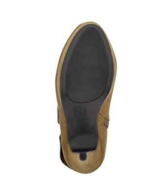G BY GUESS Womens Green 1/2" Platform Cuffed Zipper Accent Padded Docker Almond Toe Stiletto Zip-Up Booties M