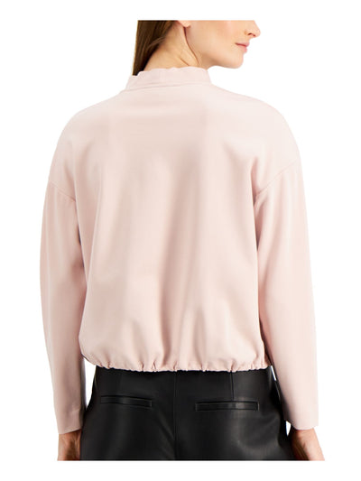 ALFANI Womens Pink Long Sleeve Top L