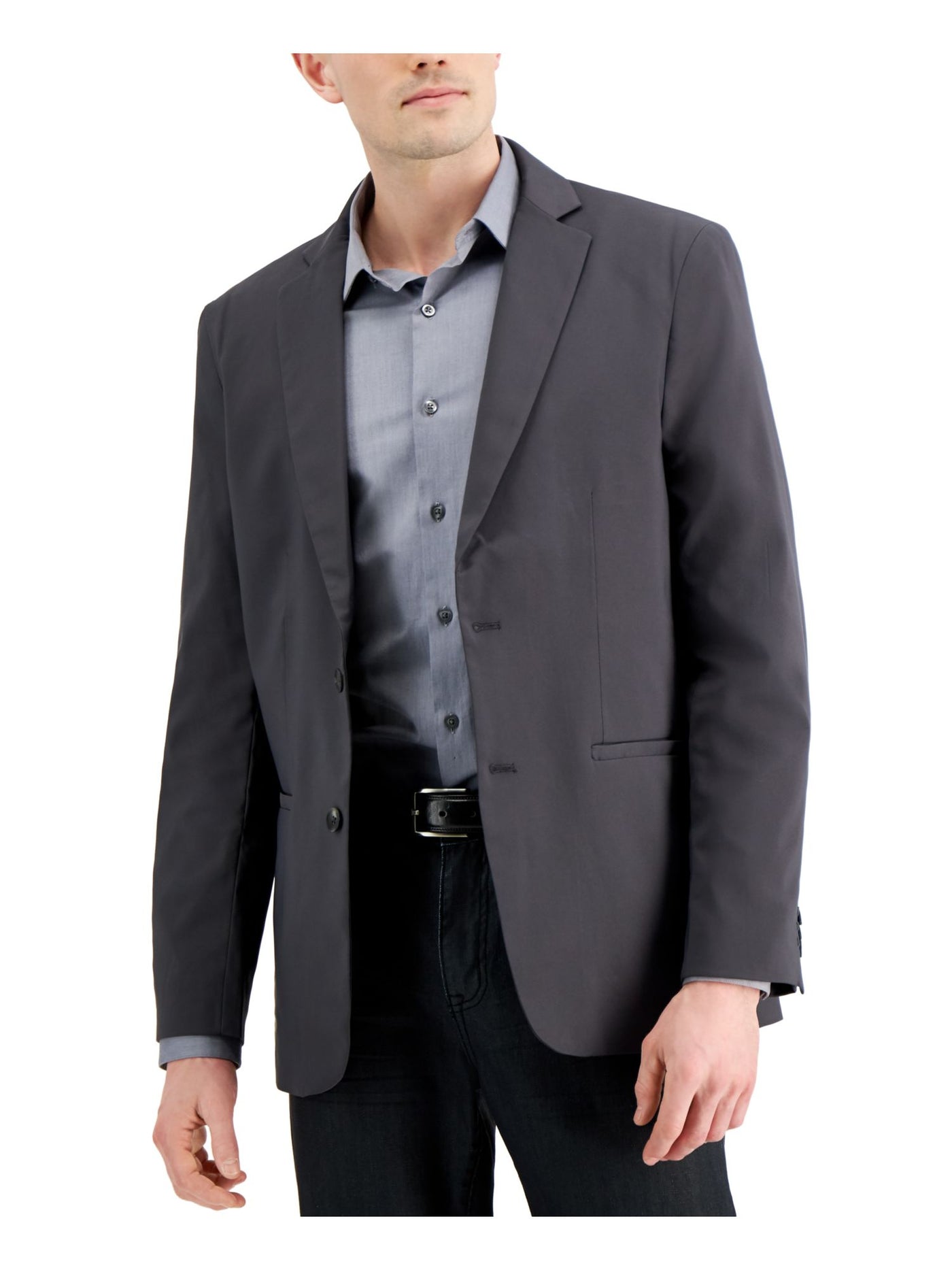 ALFANI Mens Gray Blazer Jacket S