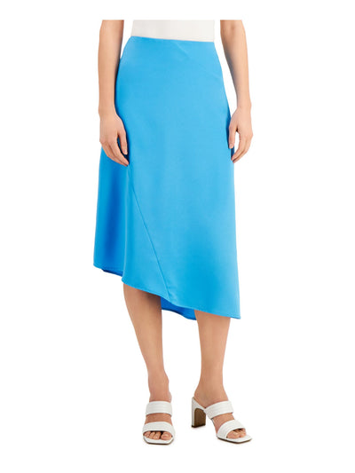 ALFANI Womens Blue Midi A-Line Skirt 12