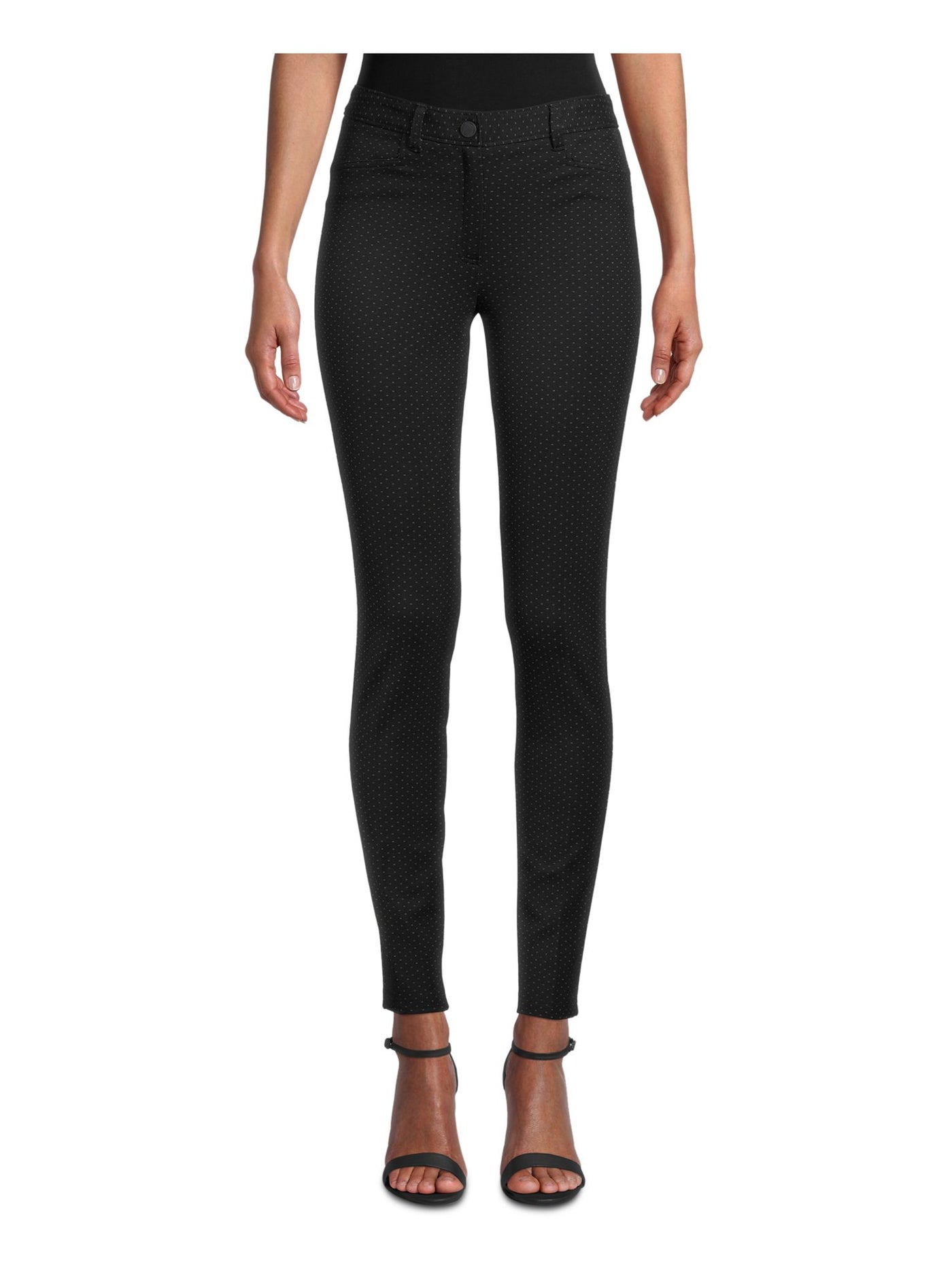ANNE KLEIN Womens Stretch Darted Pocketed Zippered Skinny Pants
