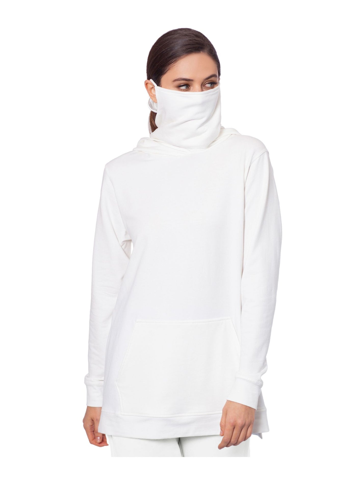 BAM BY BETSY & ADAM Womens White Sweatshirt S