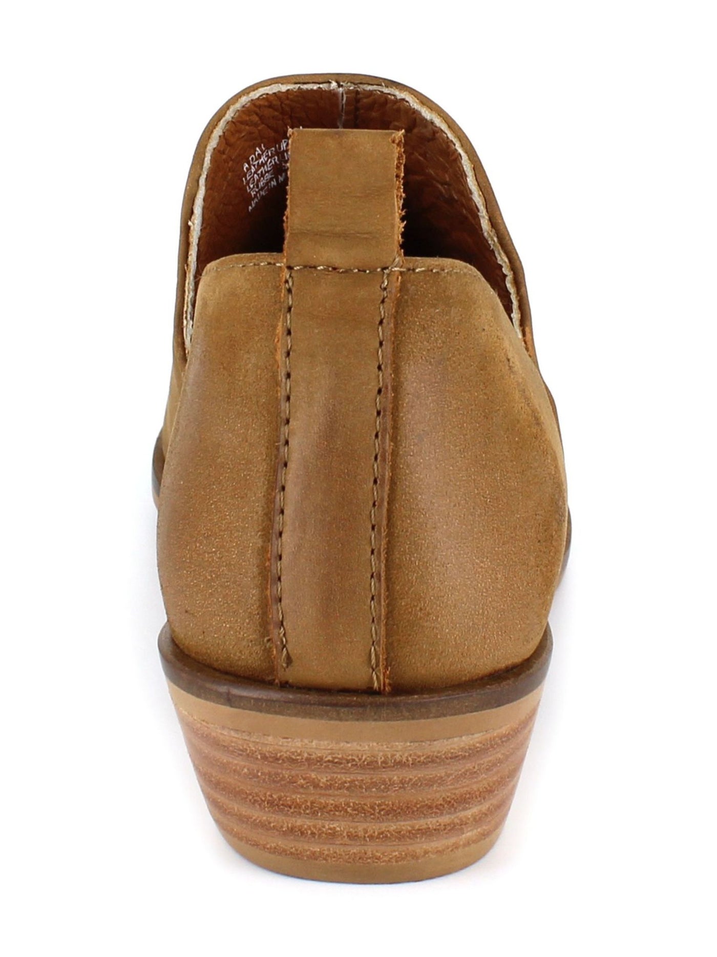 ARTISAN BY ZIGI Womens Brown Comfort Adal Pointed Toe Block Heel Slip On Leather Booties 10 M
