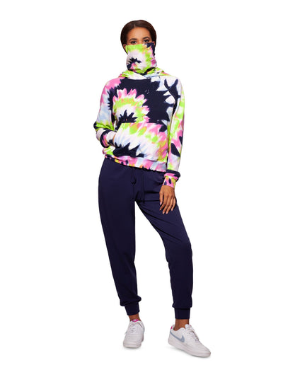 BAM BY BETSY & ADAM Womens Navy Tie Dye Sweatshirt XS