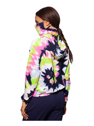 BAM BY BETSY & ADAM Womens Navy Tie Dye Sweatshirt M
