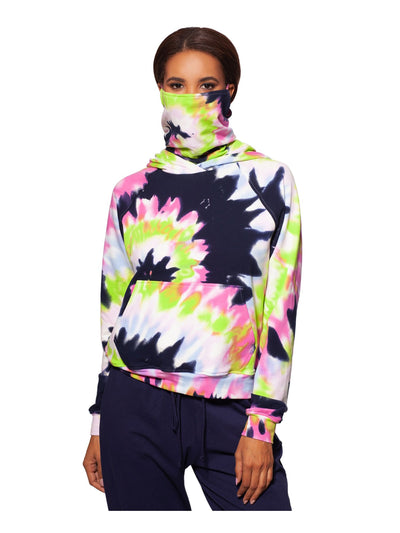 BAM BY BETSY & ADAM Womens Navy Tie Dye Sweatshirt S