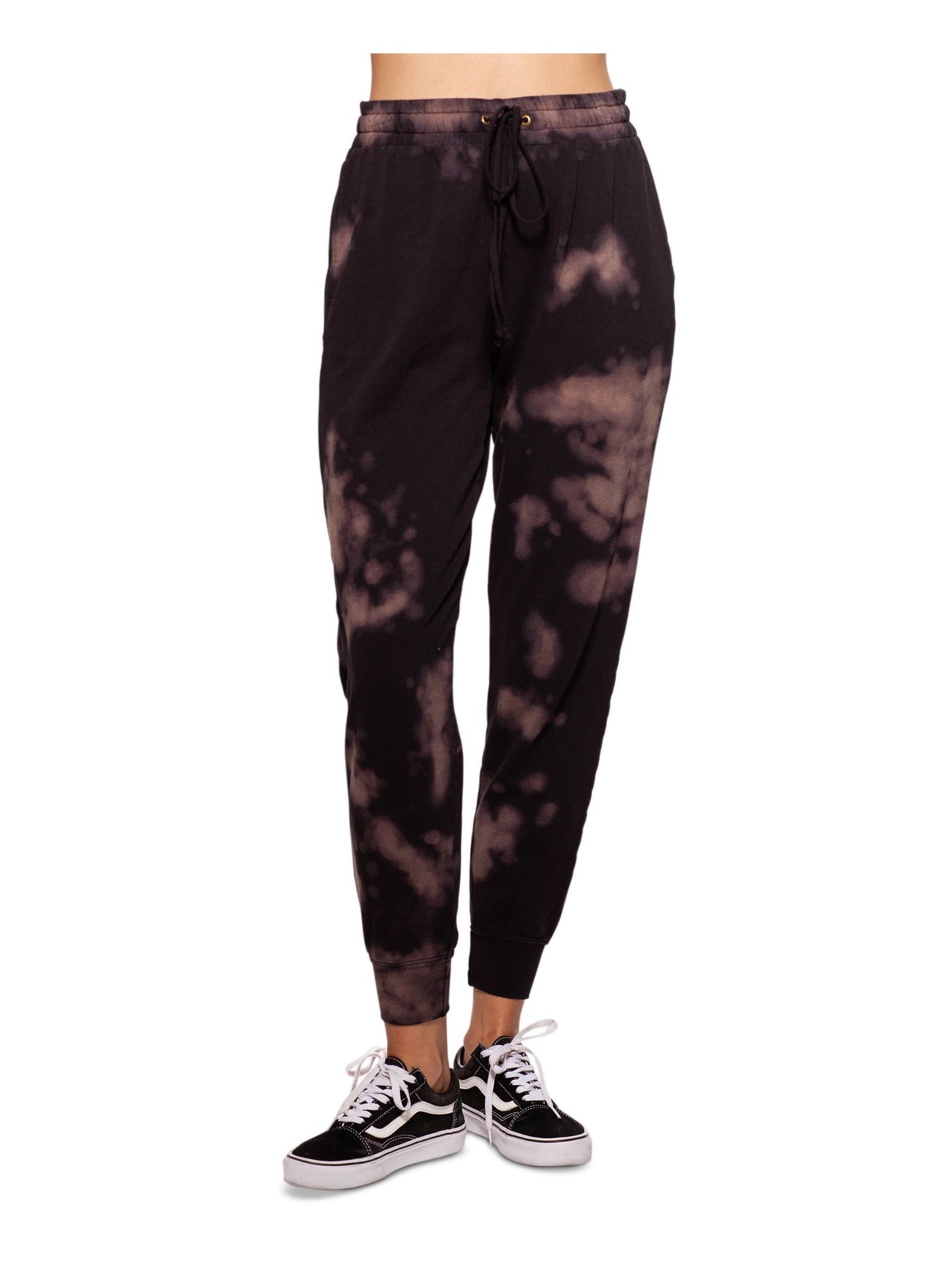 BAM BY BETSY & ADAM Womens Black Tie Dye Lounge Pants XS