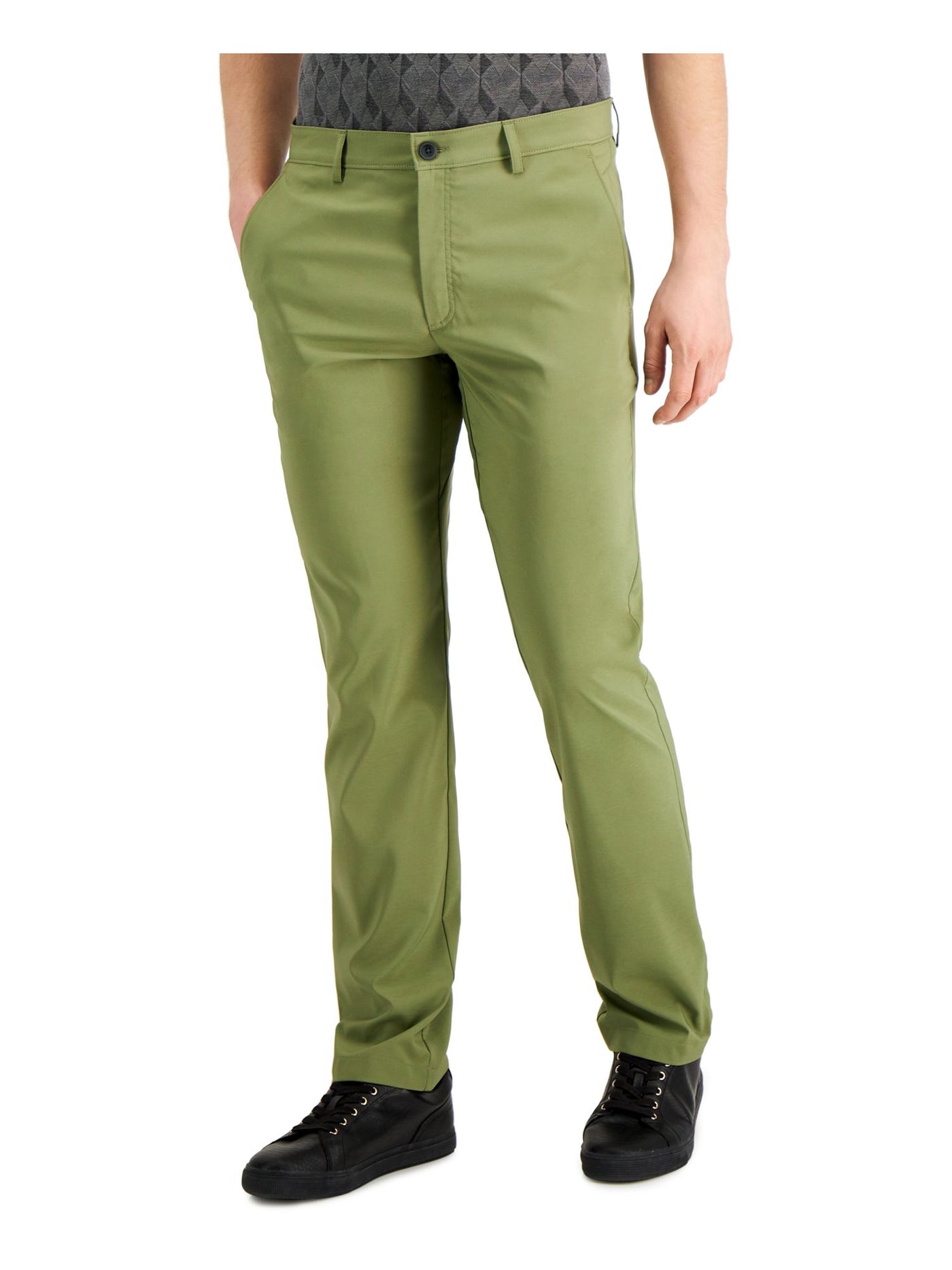 ALFANI Mens Green Lightweight, Classic Fit Moisture Wicking Pants W40/ L32