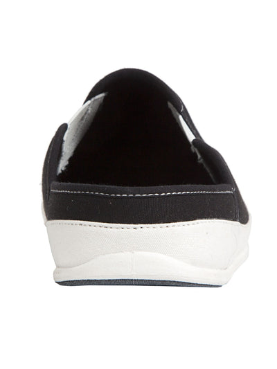 DEER STAGS Mens Black Color Block Removable Insoles Goring Padded Slipperooz Round Toe Slip On Slippers Shoes 9 M