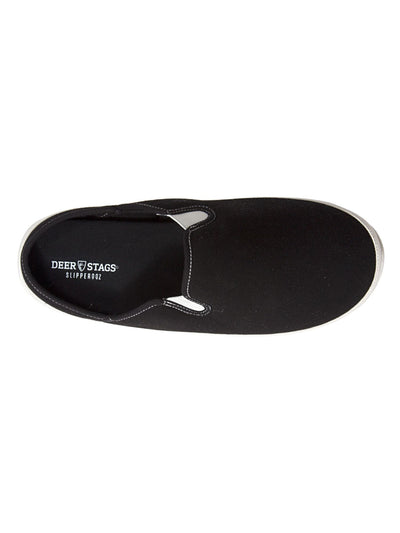 DEER STAGS Mens Black Color Block Removable Insoles Goring Padded Slipperooz Round Toe Slip On Slippers Shoes 9 M