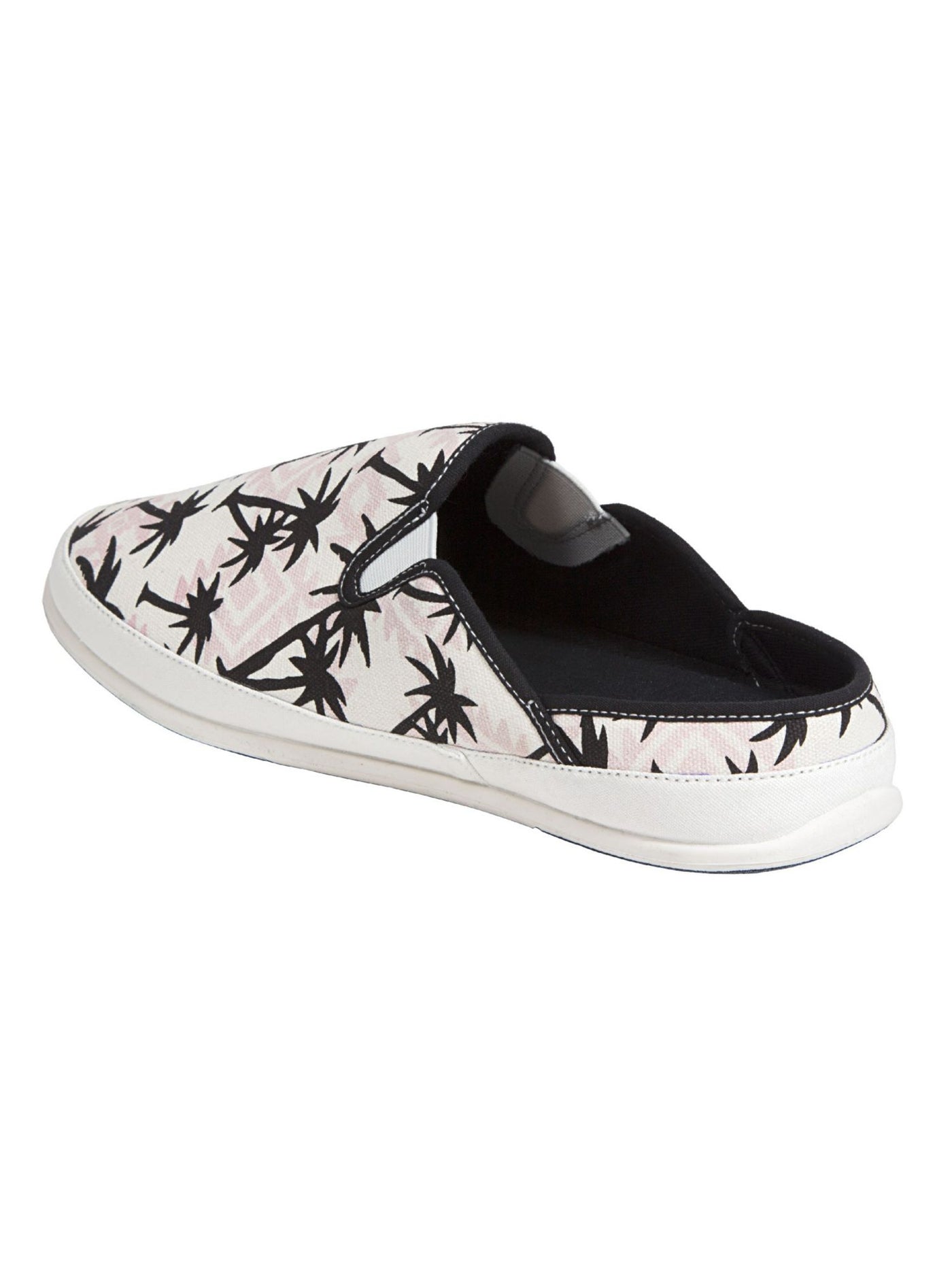 DEER STAGS Mens White Palm Tree Removable Insole Slipperooz Round Toe Slip On Slippers Shoes 10 M