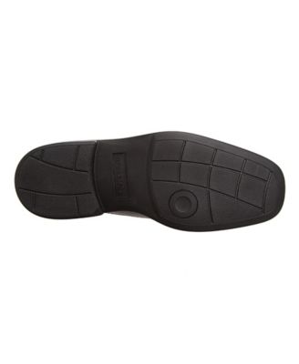 DEER STAGS Mens Black Cushioned Moisture Wicking Galant Round Toe Lace-Up Dress Oxford Shoes M
