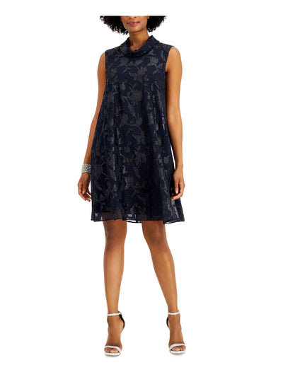 CONNECTED APPAREL Womens Sleeveless Above The Knee Cocktail Shift Dress