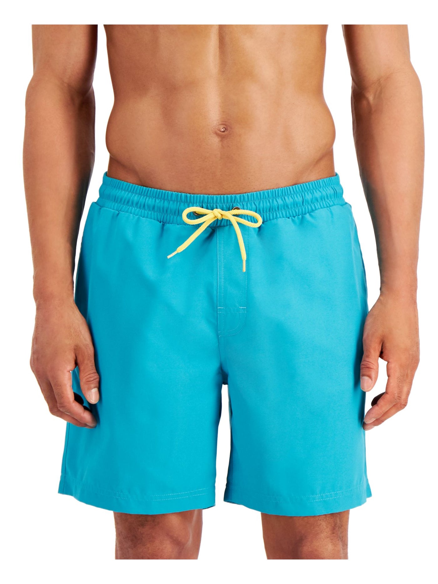 CLUBROOM Mens Blue Quick-Dry Swim Trunks S