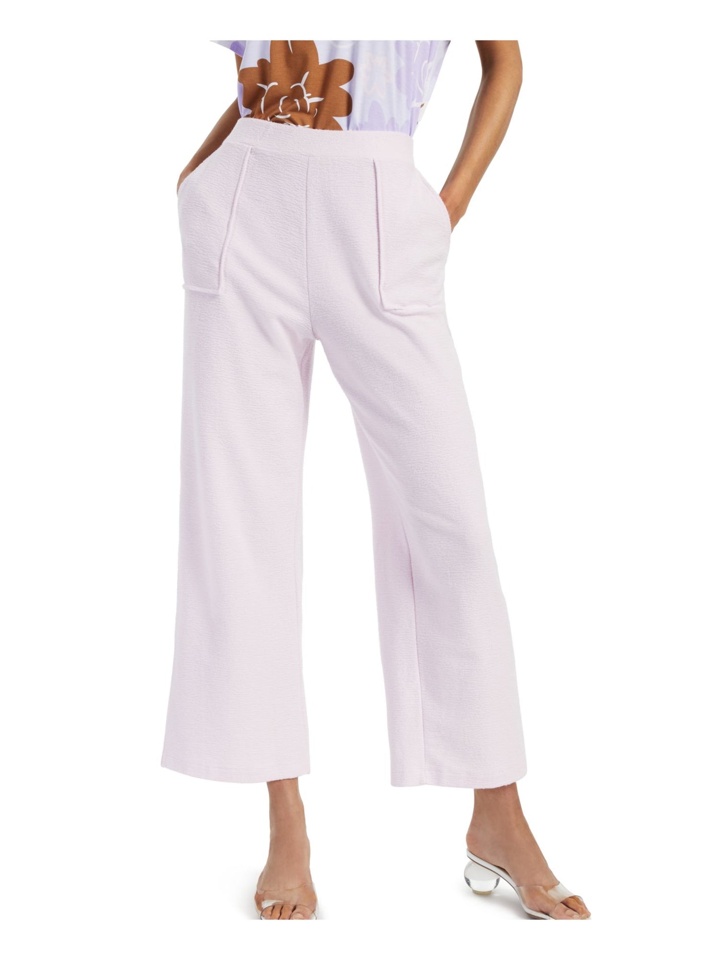 ALFANI Womens Tie Wide Leg Pants