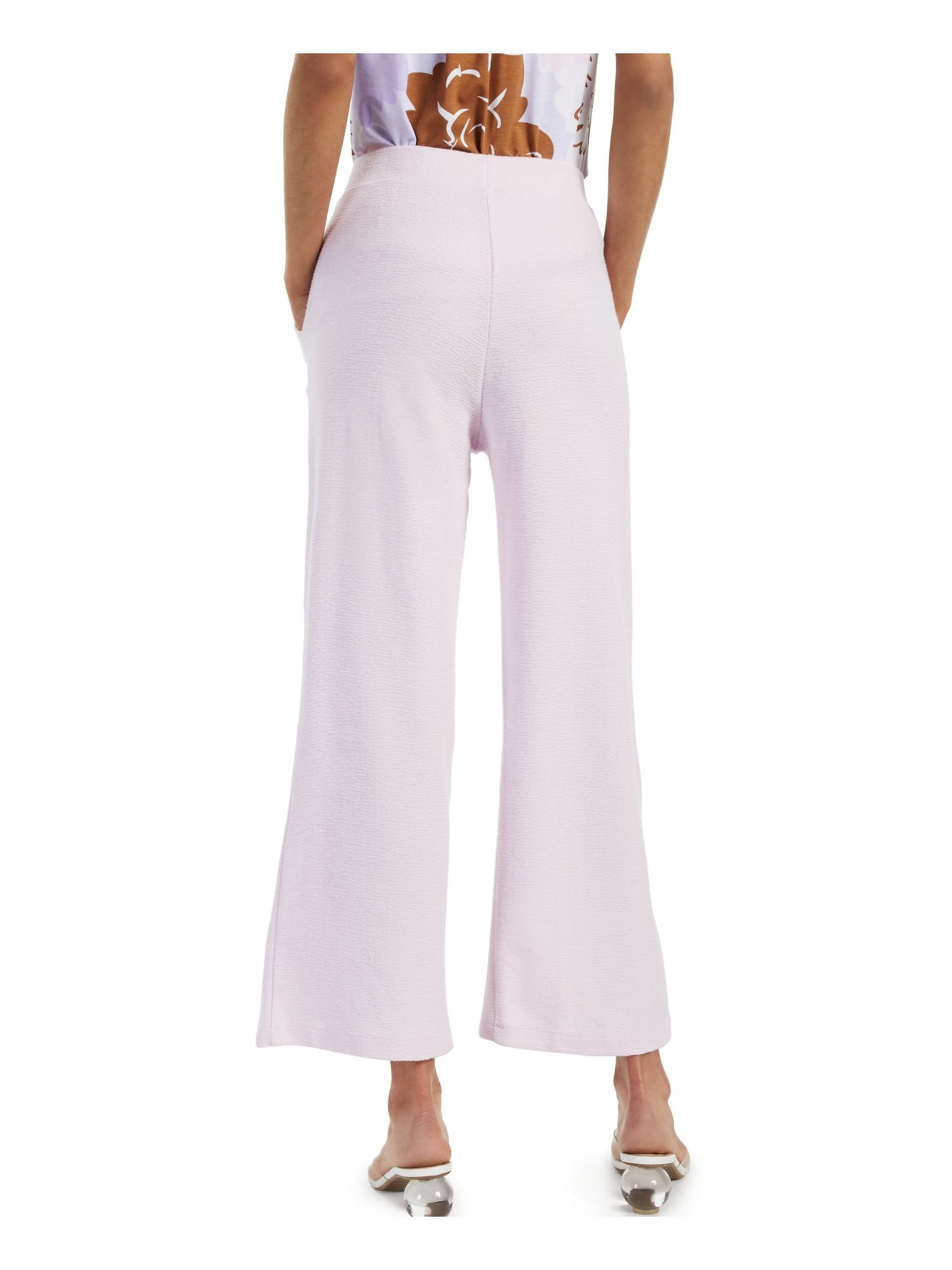 ALFANI Womens Tie Wide Leg Pants