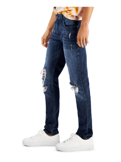 INC Mens Blue Flat Front, Skinny Fit Denim Jeans W32/ L32