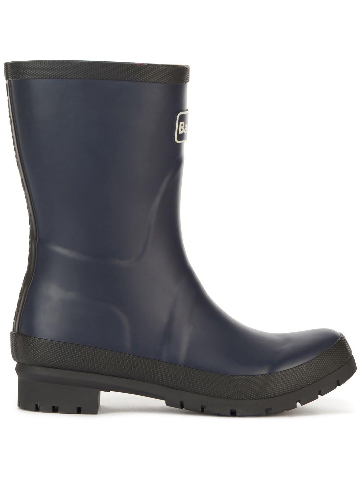 BARBOUR Womens Navy Water Resistant Padded Banbury Round Toe Slip On Rain Boots 4