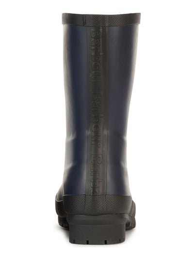 BARBOUR Womens Navy Water Resistant Padded Banbury Round Toe Slip On Rain Boots 4