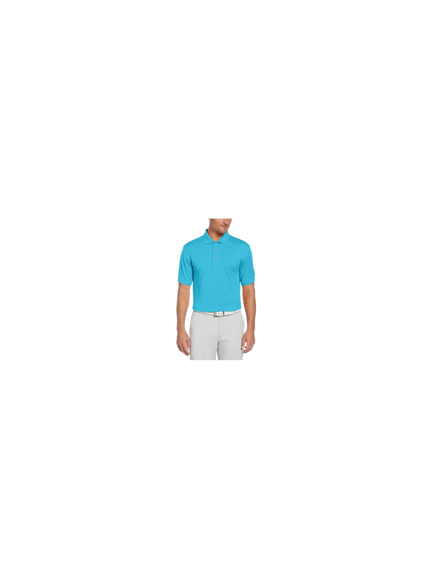 HYBRID APPAREL Mens Golf Blue Moisture Wicking Polo M