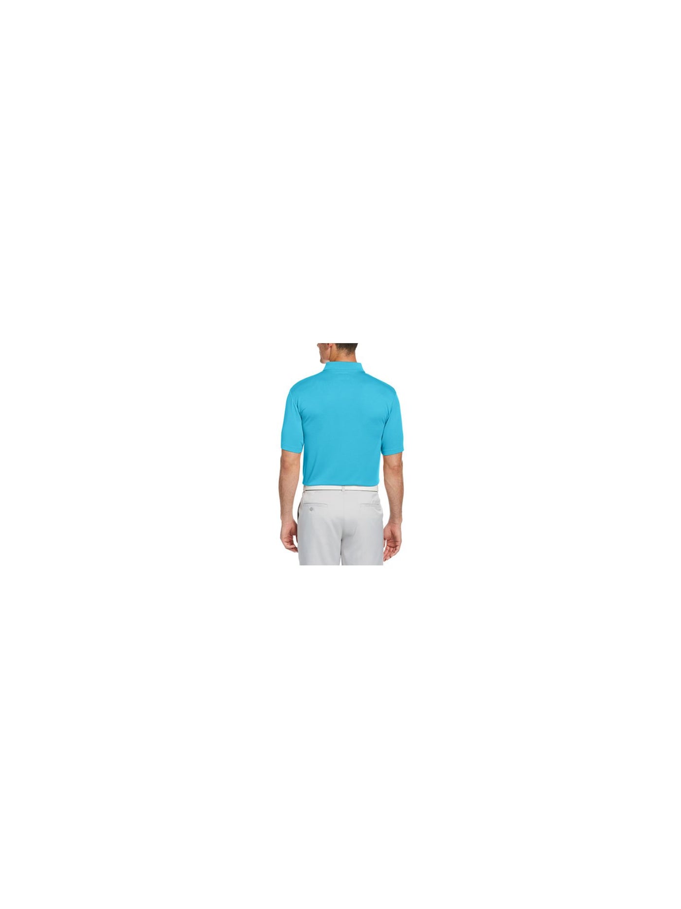 HYBRID APPAREL Mens Golf Turquoise Short Sleeve Moisture Wicking Polo S