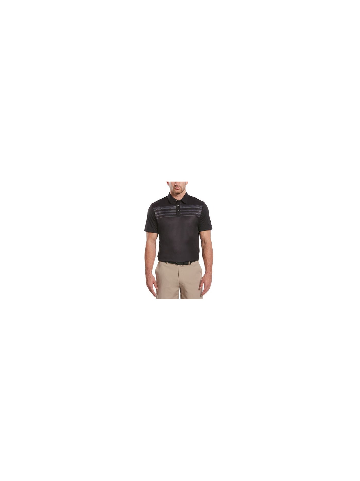 HYBRID APPAREL Mens Black Stretch Polo S