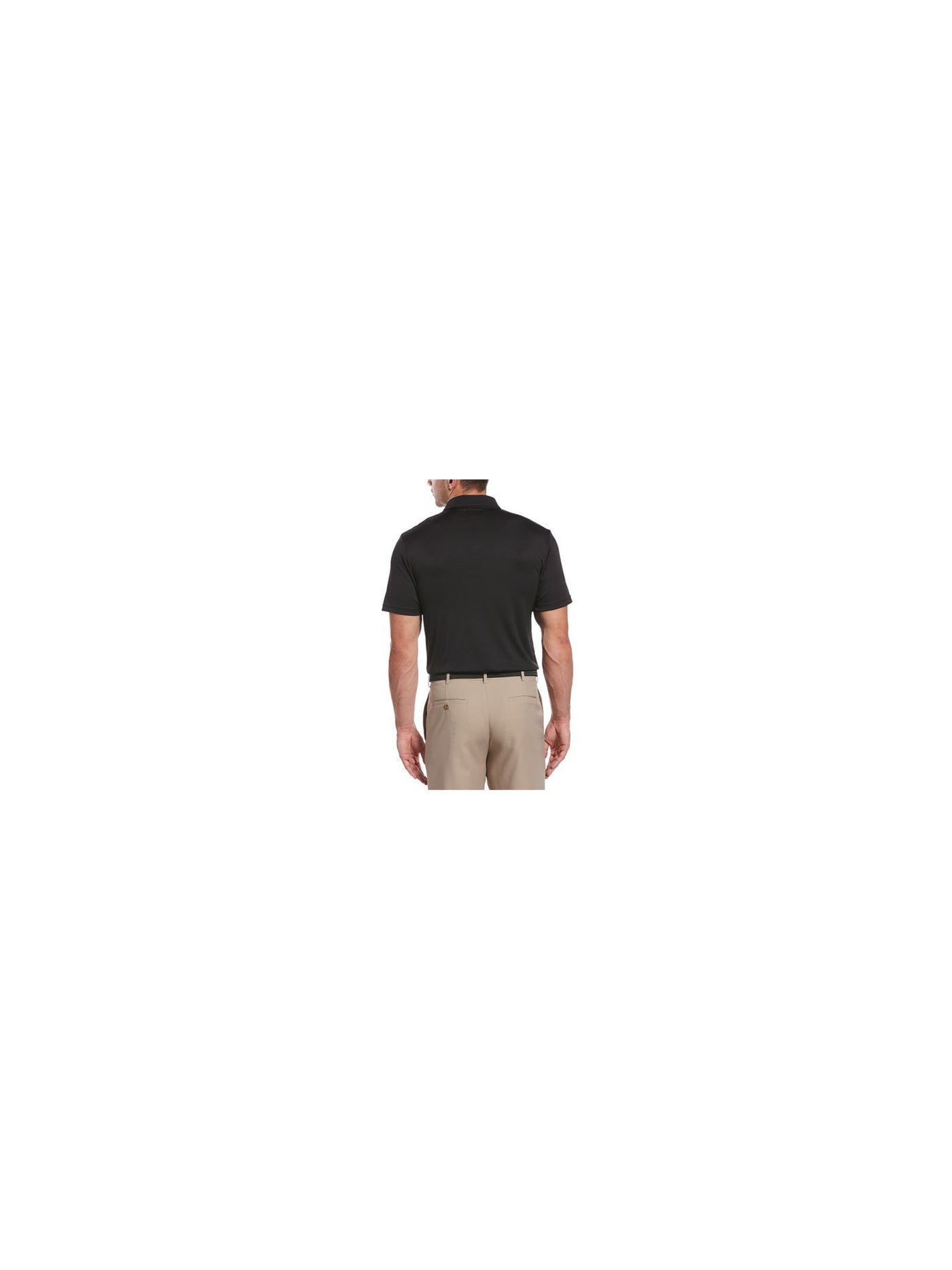 HYBRID APPAREL Mens Black Stretch Polo S