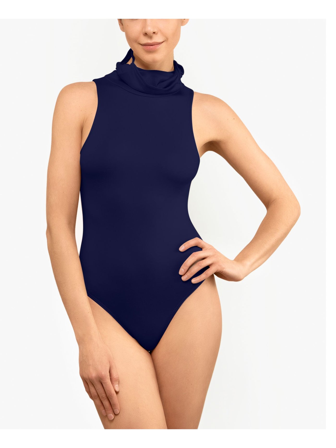 BAM BY BETSY & ADAM Womens Navy Bodysuit XS