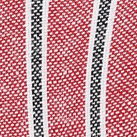 TOMMY HILFIGER Womens Red Striped Mixed Media Dual Goring Logo Cushioned Embroidered Roaklyn Round Toe Slip On Sneakers Shoes M