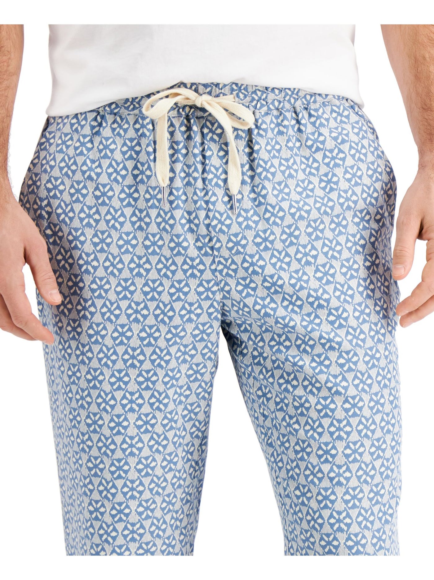 TASSO ELBA Mens Blue Regular Fit Cotton Blend Pants XL