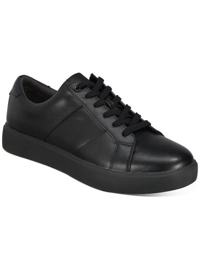 INC Mens Black Comfort Ezra Round Toe Platform Lace-Up Sneakers Shoes 10.5 M