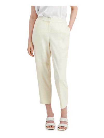 ALFANI Womens White Evening Cropped Pants 16